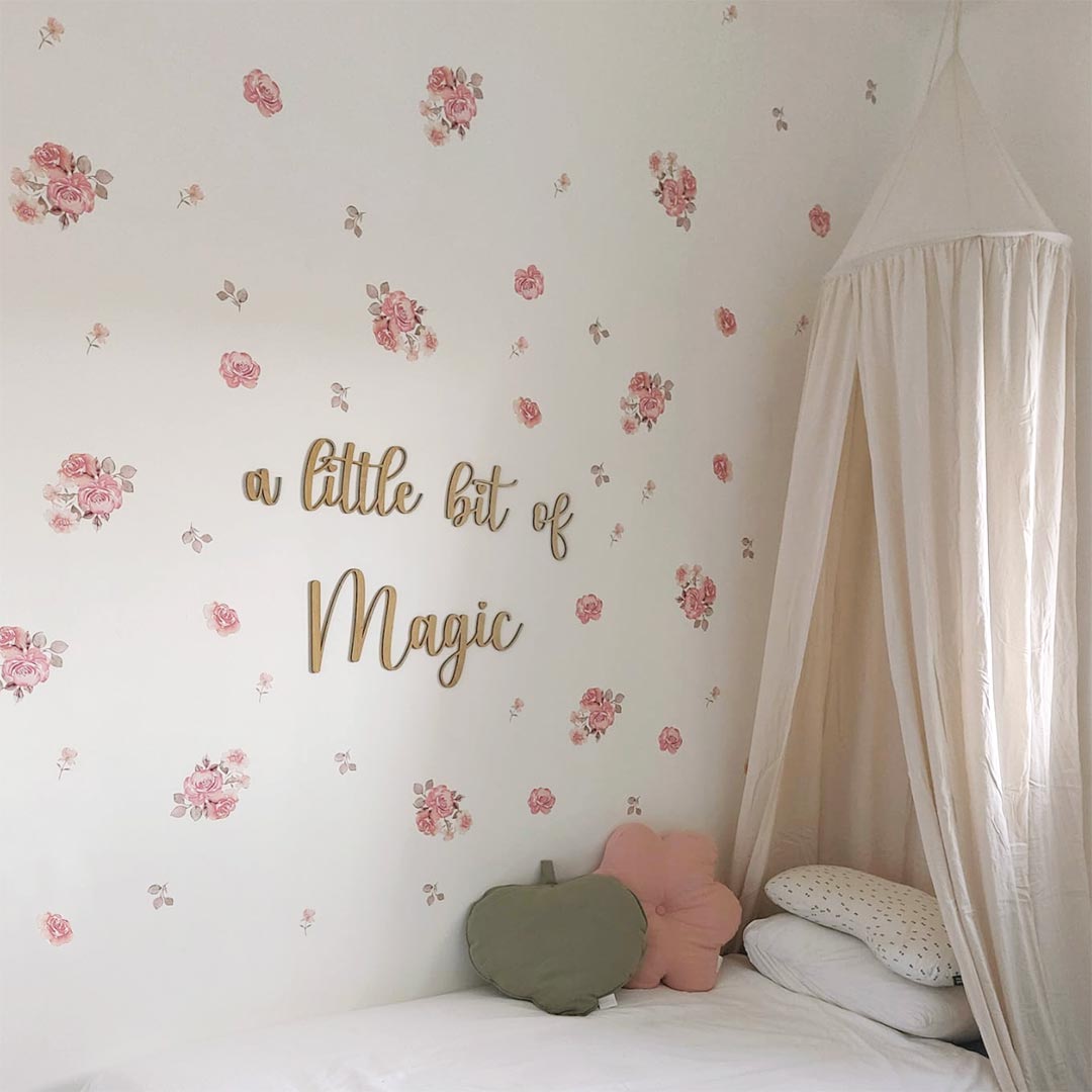Flower stickers – vintage flower wall stickers