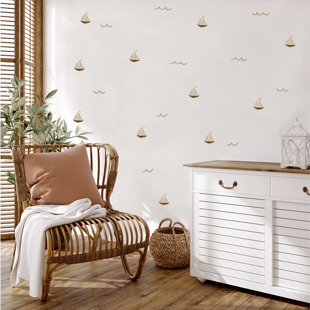 Wall stickers for children's rooms Sea boats
